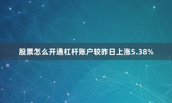 股票怎么开通杠杆账户较昨日上涨5.38%